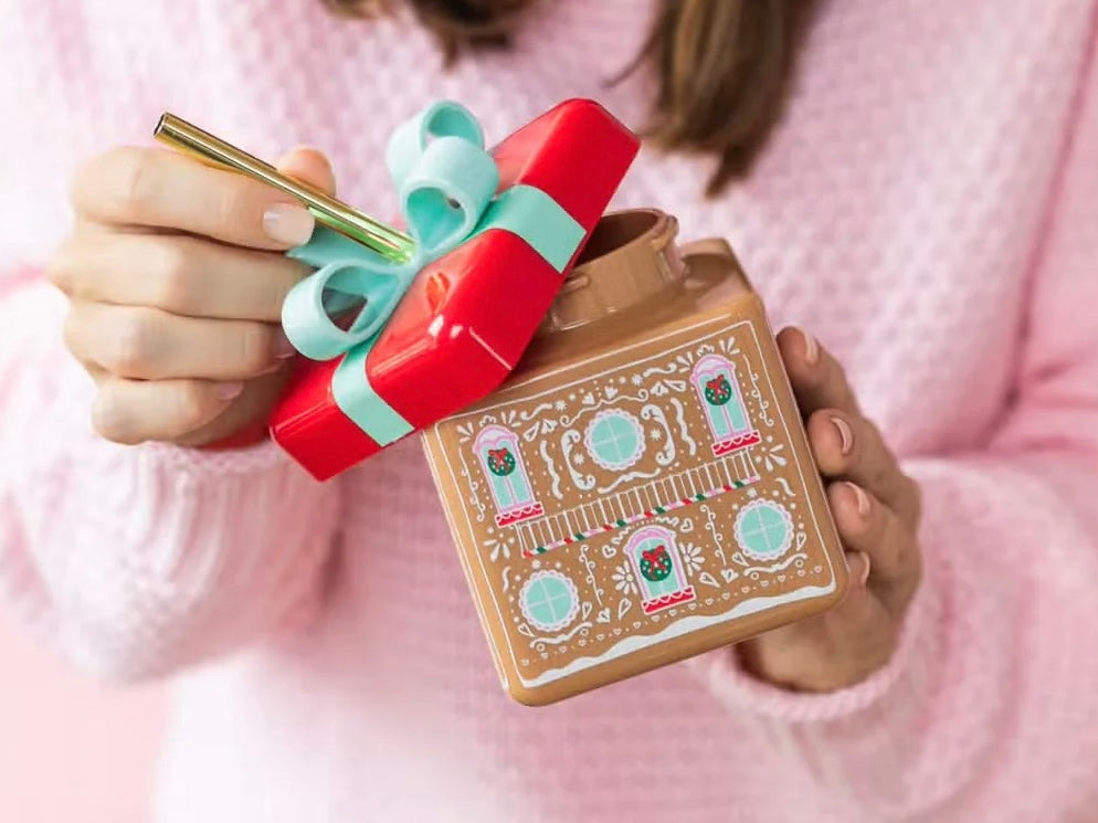 Gingerbread House Plastic Tumbler | The Party Darling