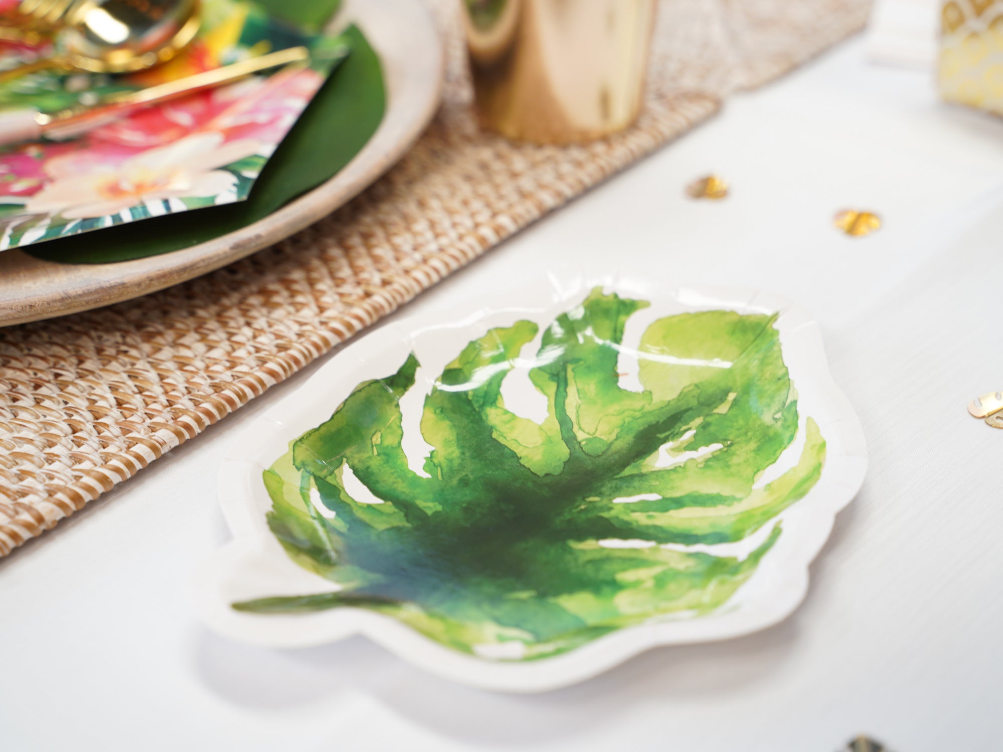 Tropical Leaf Plates | The Party Darling