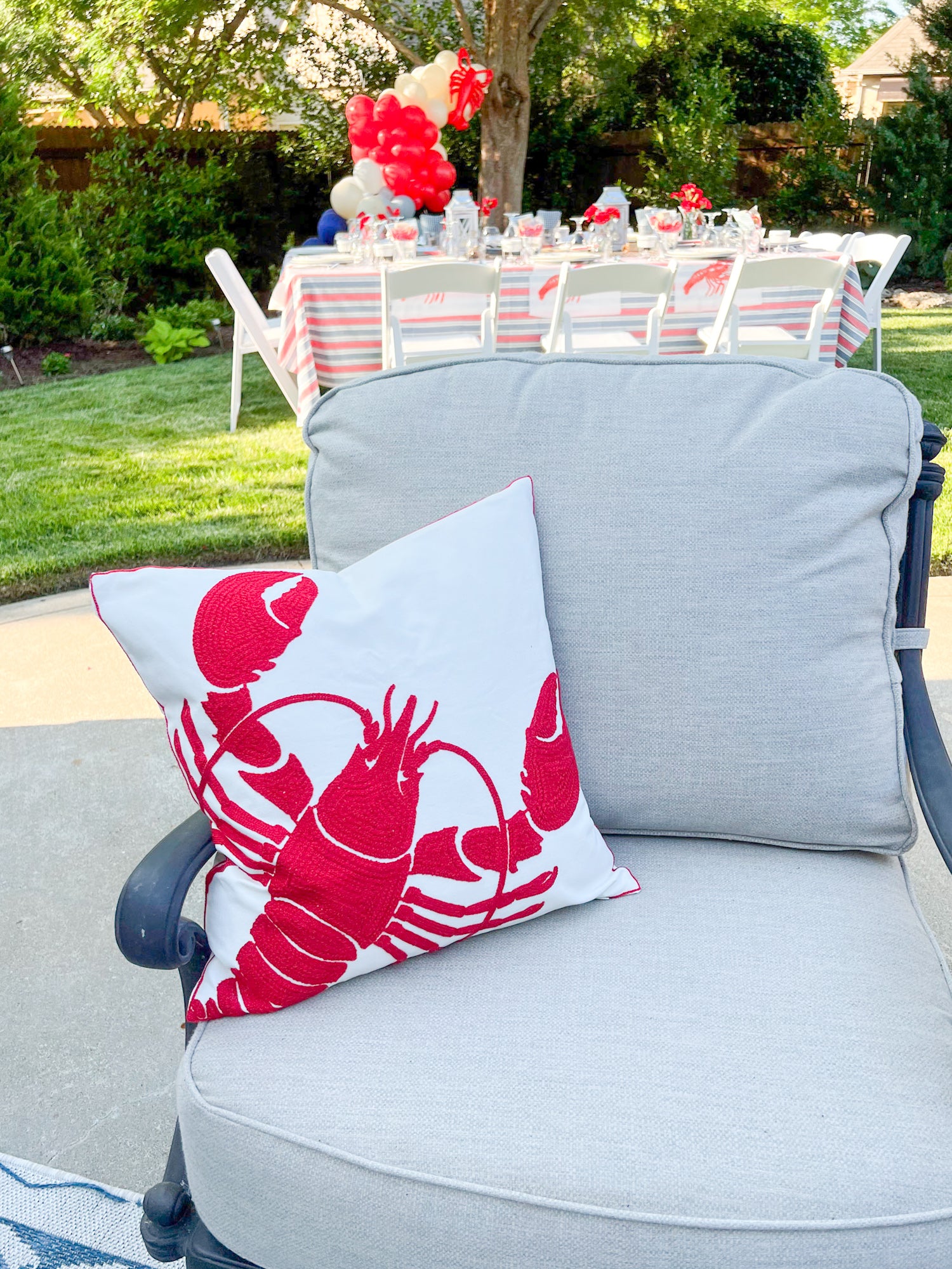 Lobster Throw Pillow | The Party Darling