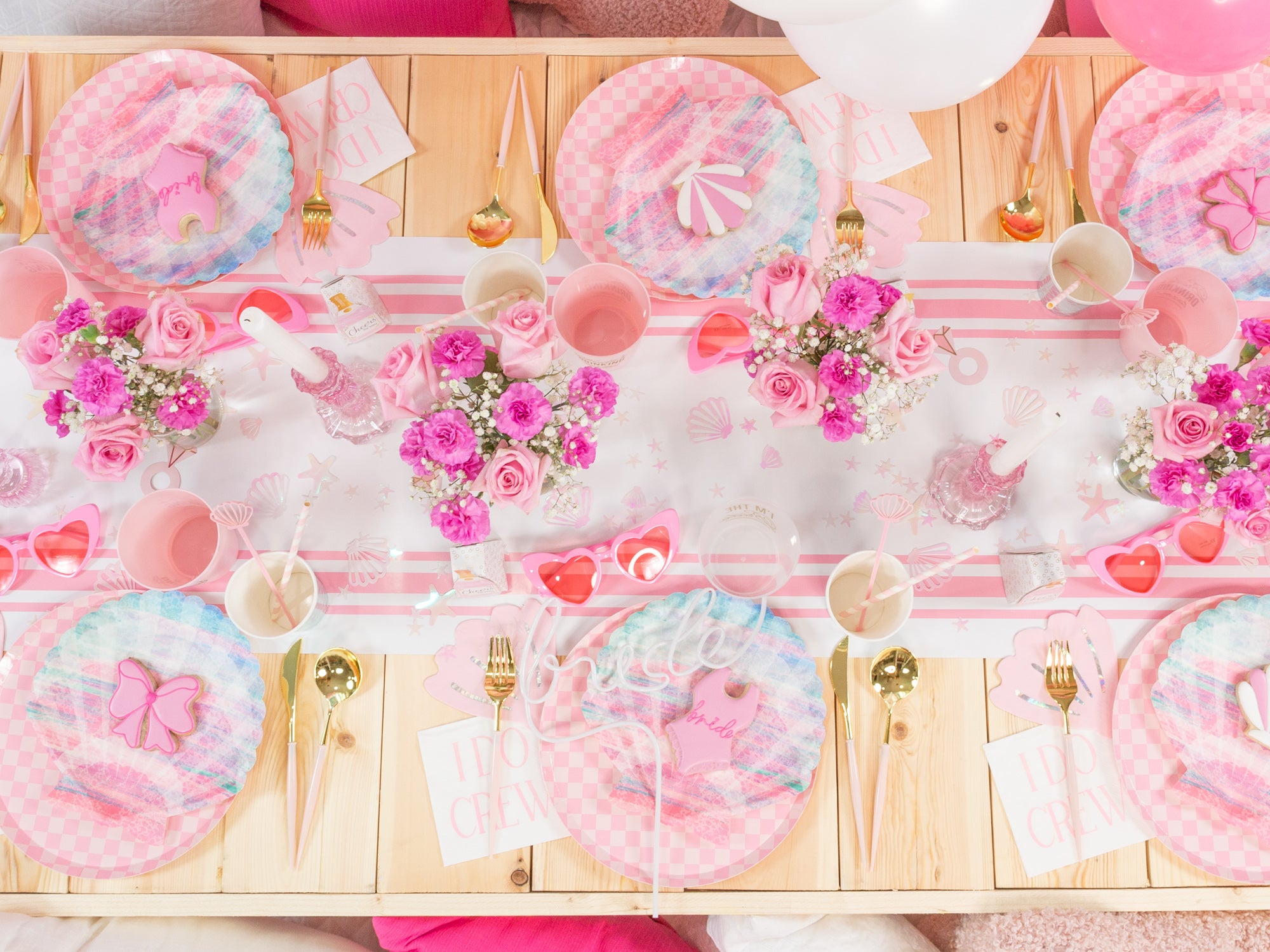 Overview of Bachelorette Party Table | The Party Darling