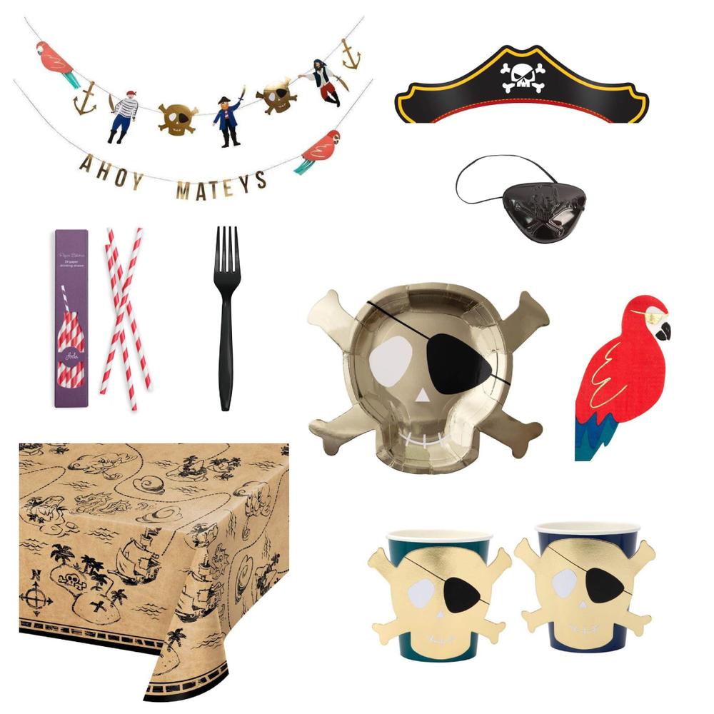 pirate party kit for 8