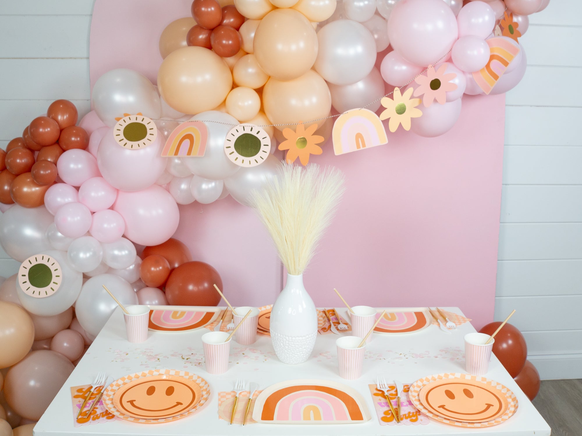 Retro Rainbow Fall Birthday Party | The Party Darling