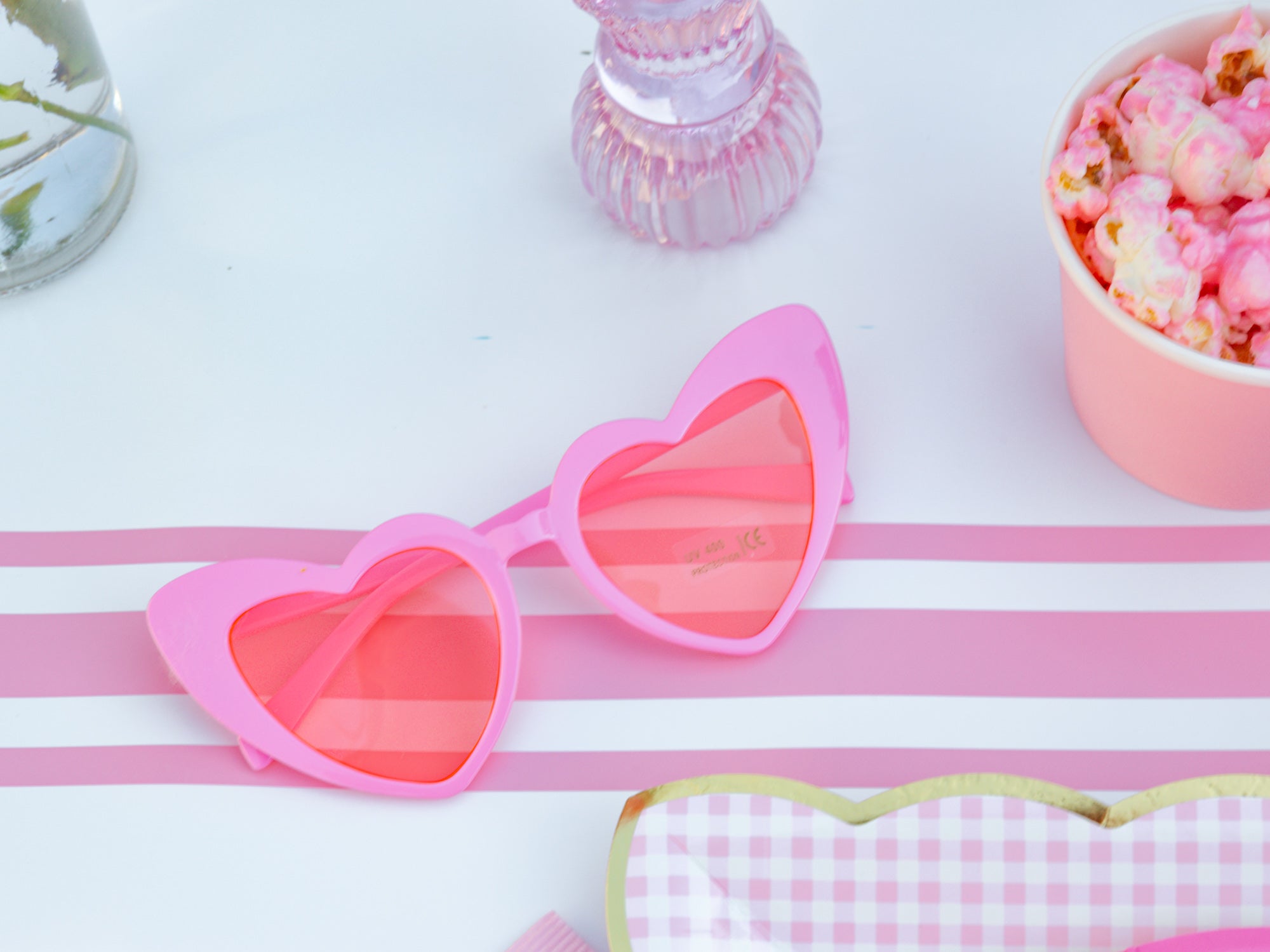 Pink Heart Sunglasses | The Party Darling