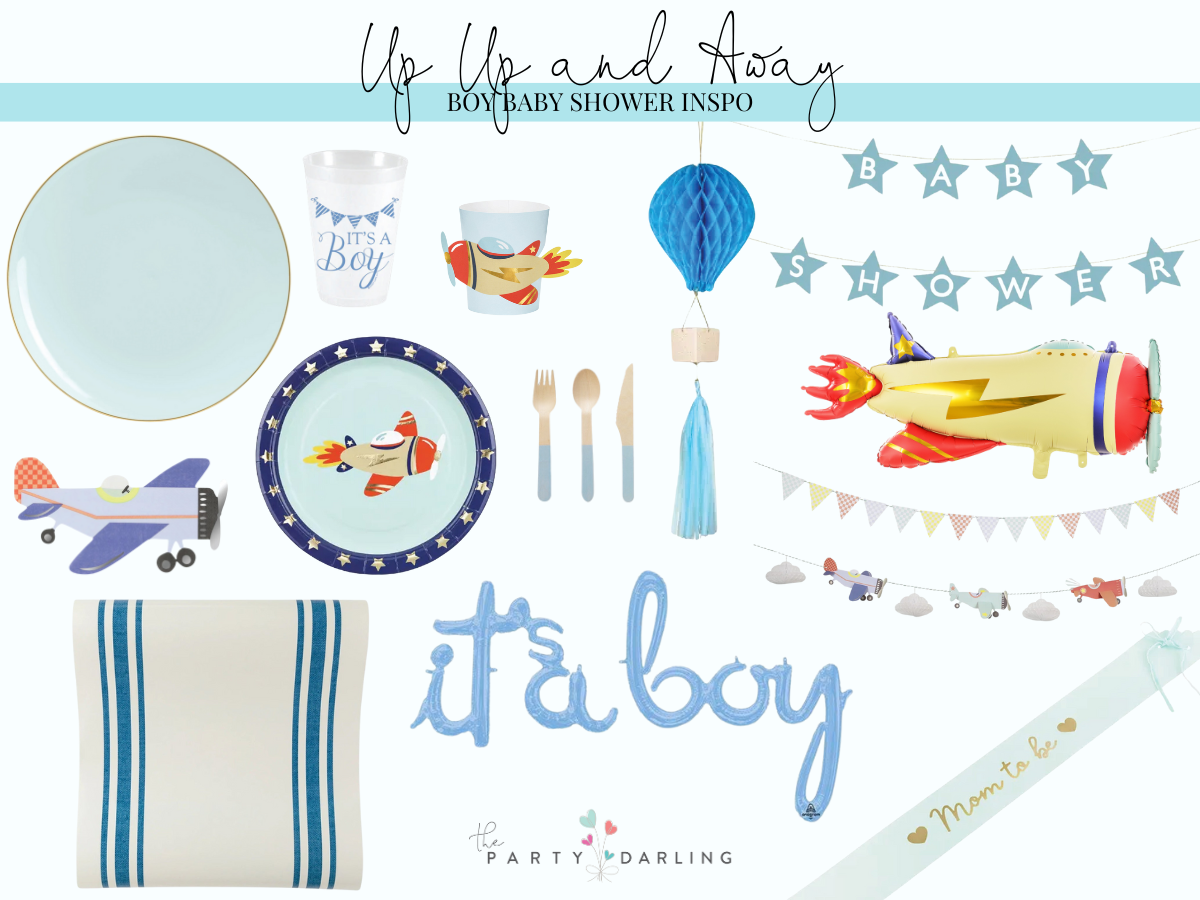 Up Up and Away Baby Shower | The Party Darling