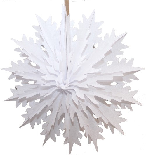 White Tissue Paper Fan 13