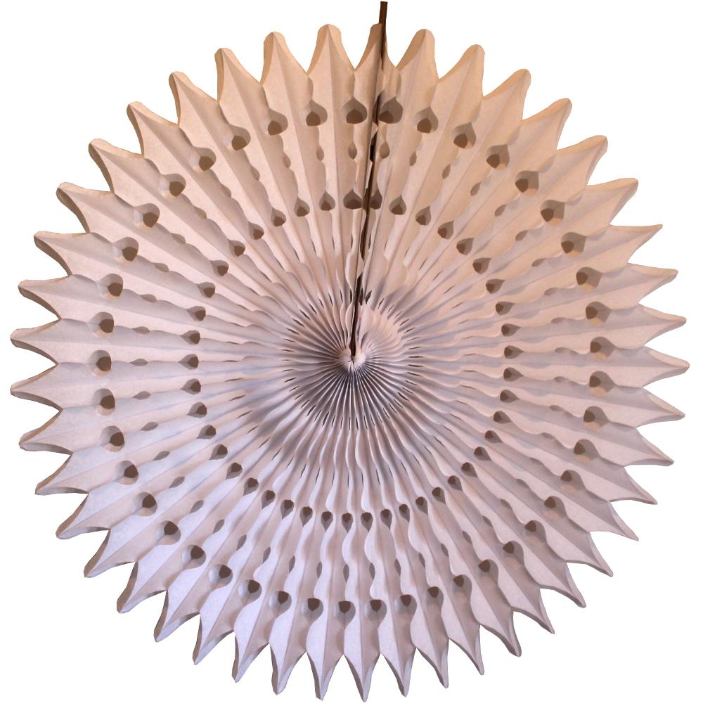 Orange Tissue Paper Fan 13