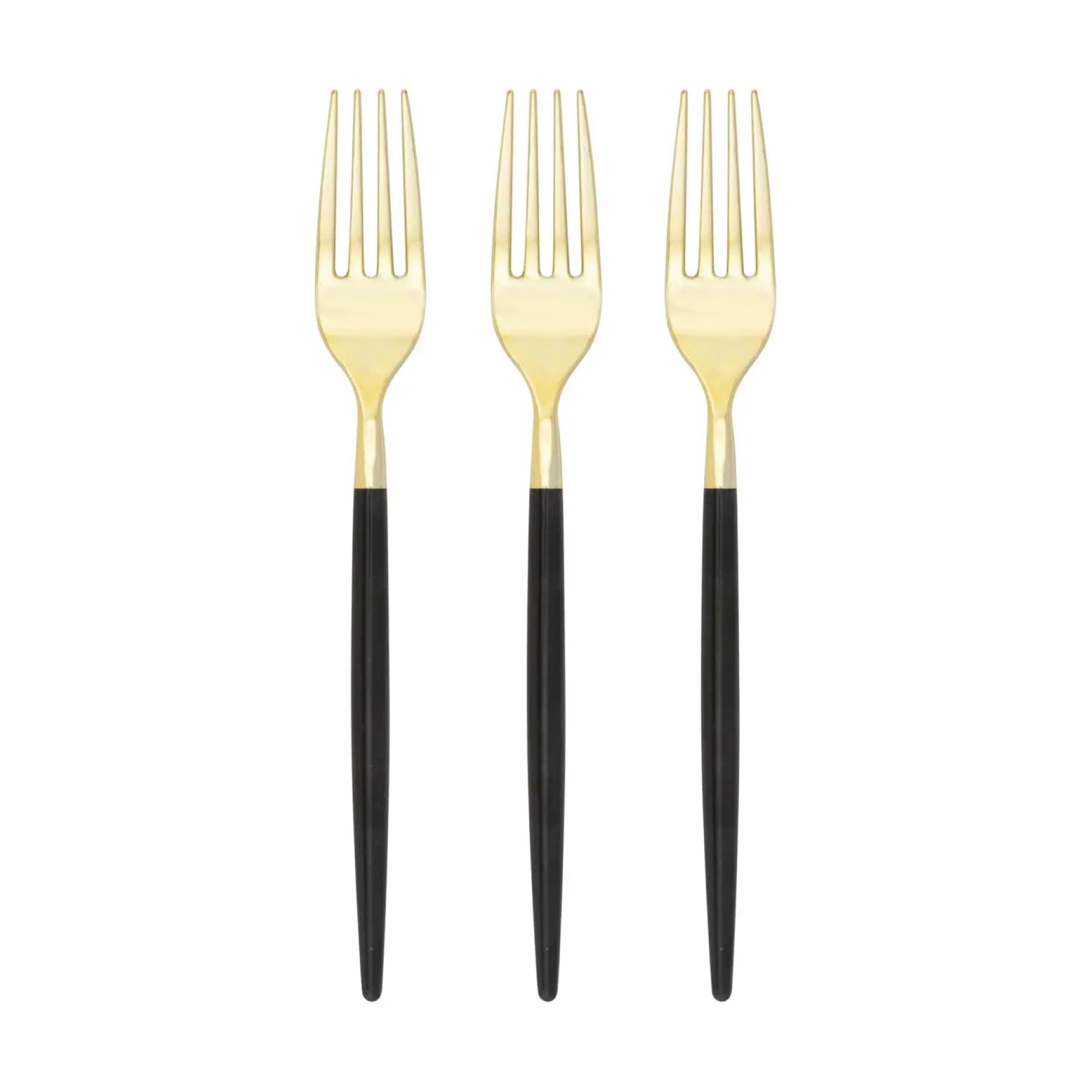 Black Premium Plastic Cutlery Set 24ct