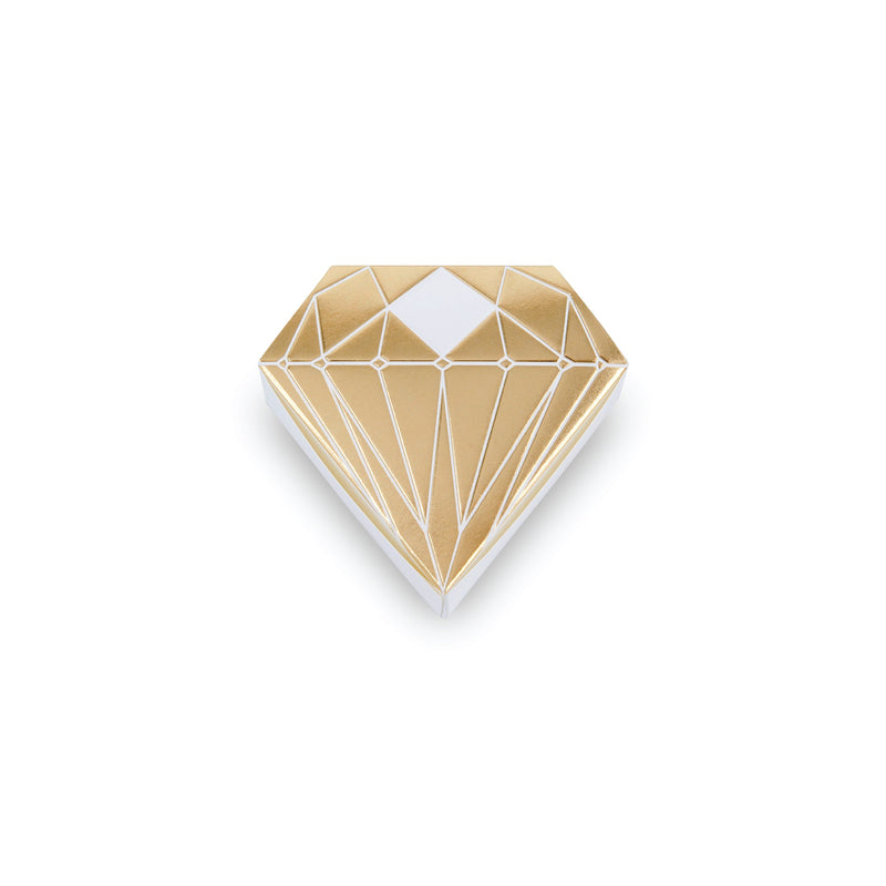 Diamond Metallic Gold Favor Box 10ct | The Party Darling