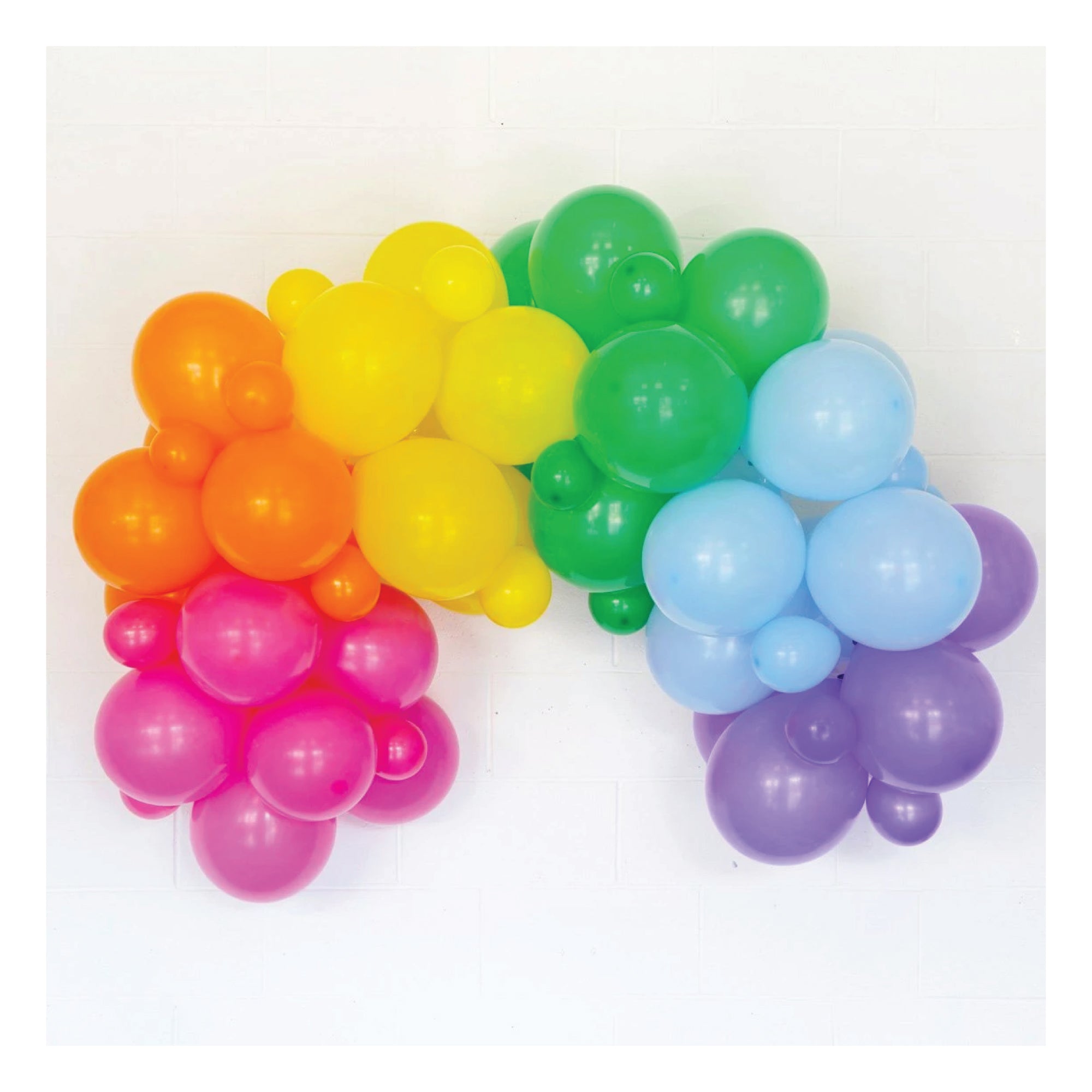 Janinus DIY 260 Rainbow Balloons Garland Kit 24PCS Colorful Long