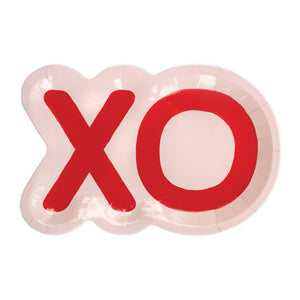 XO Valentine's Day Lunch Plates 8ct | The Party Darling