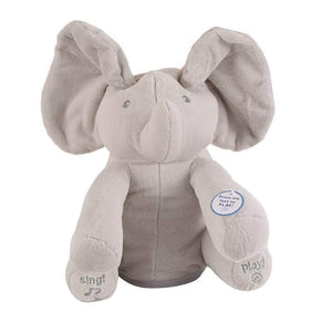 elephant stuffed animal with moving ears