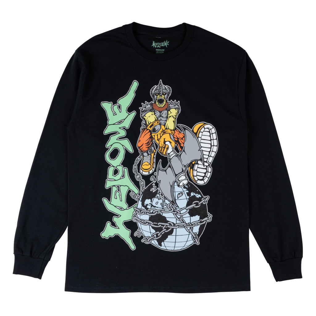 Sloth Long Sleeve Tee - Black/Sage – Welcome Skateboards