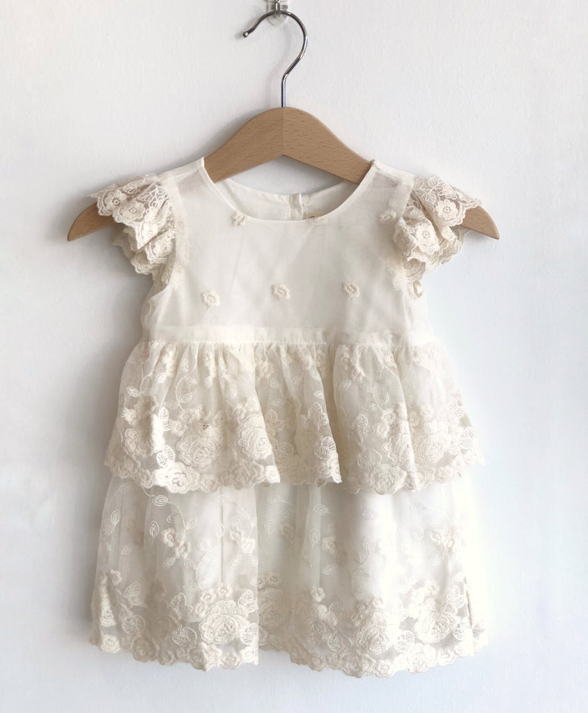 baby dress with lace