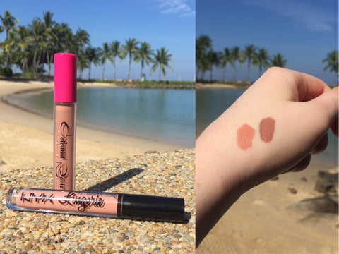 Slapp Holiday Makeup Essentials Nyx Lip Lingerie Colored Raine Liquid Lip Review Swatches