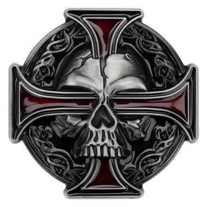 Cross And Skull Belt Buckle - limetliss