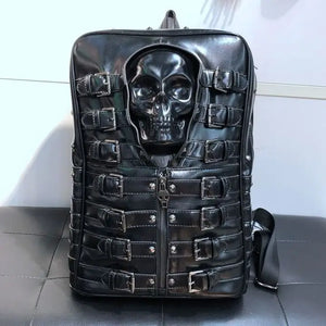 Skull Multi-Buckle Backpack - limetliss