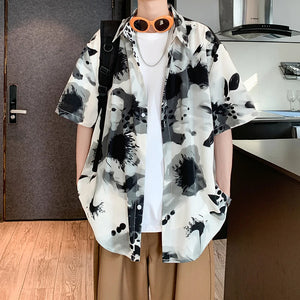 Charred Bloom Flower Shirt - limetliss