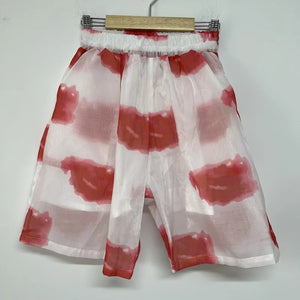 Rose Ink Printed Loose Shorts - limetliss