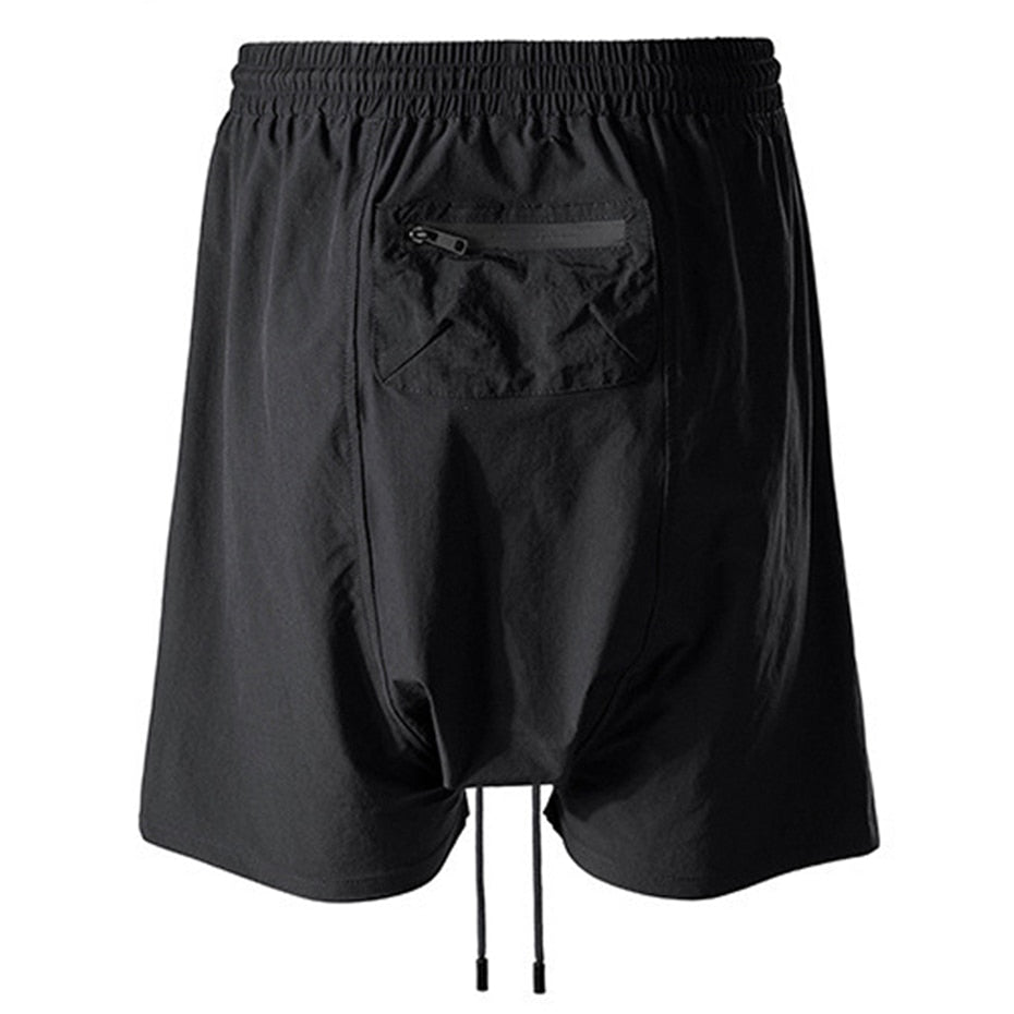 blackout drawstring quad pocket shorts