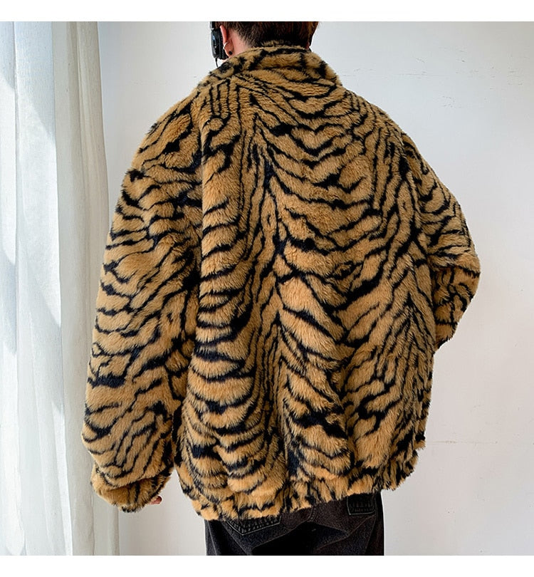 Tiger Stripe Fur Coat – limetliss