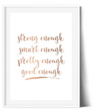 Strong enough | Foil Print-Meraki Design Studio
