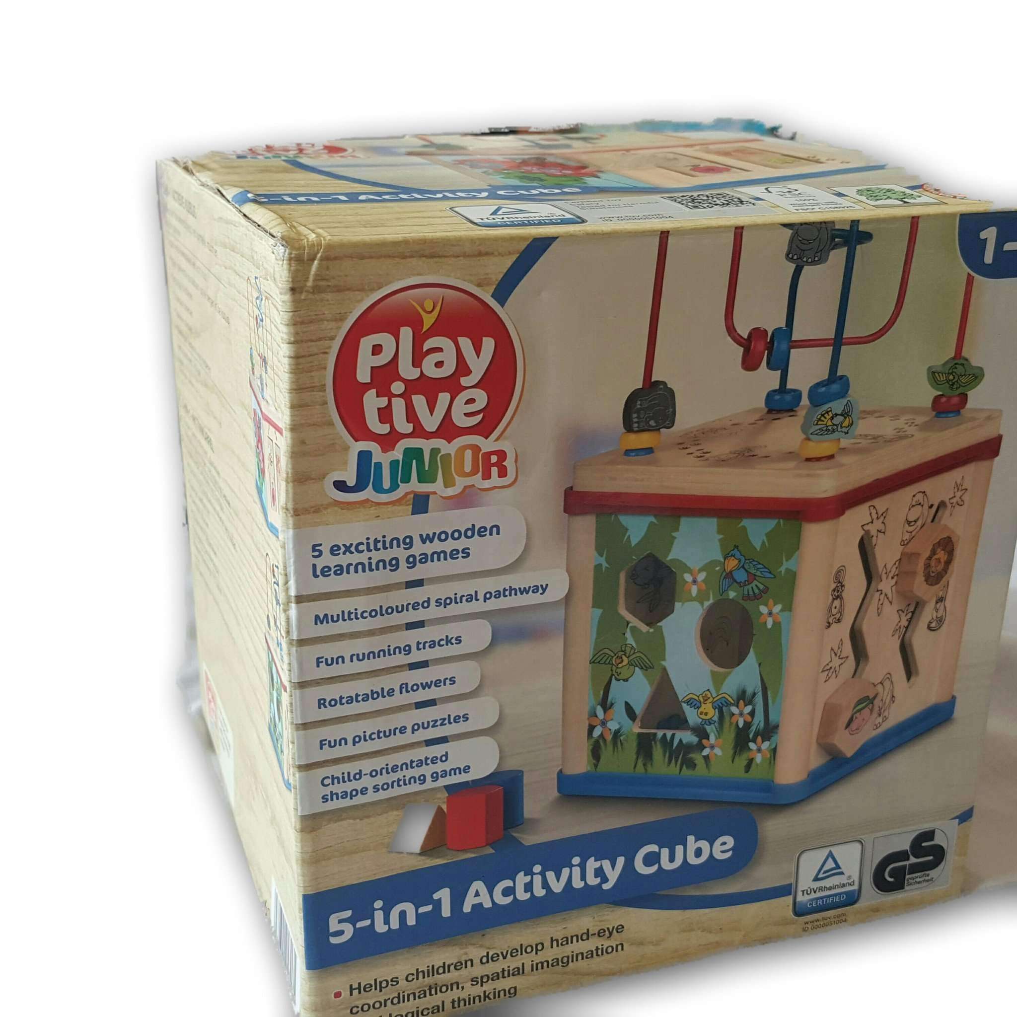 kleding stof Herstellen Tonen Playtive Junior 5 In 1 Activity Cube No Box – Toy Chest Pakistan