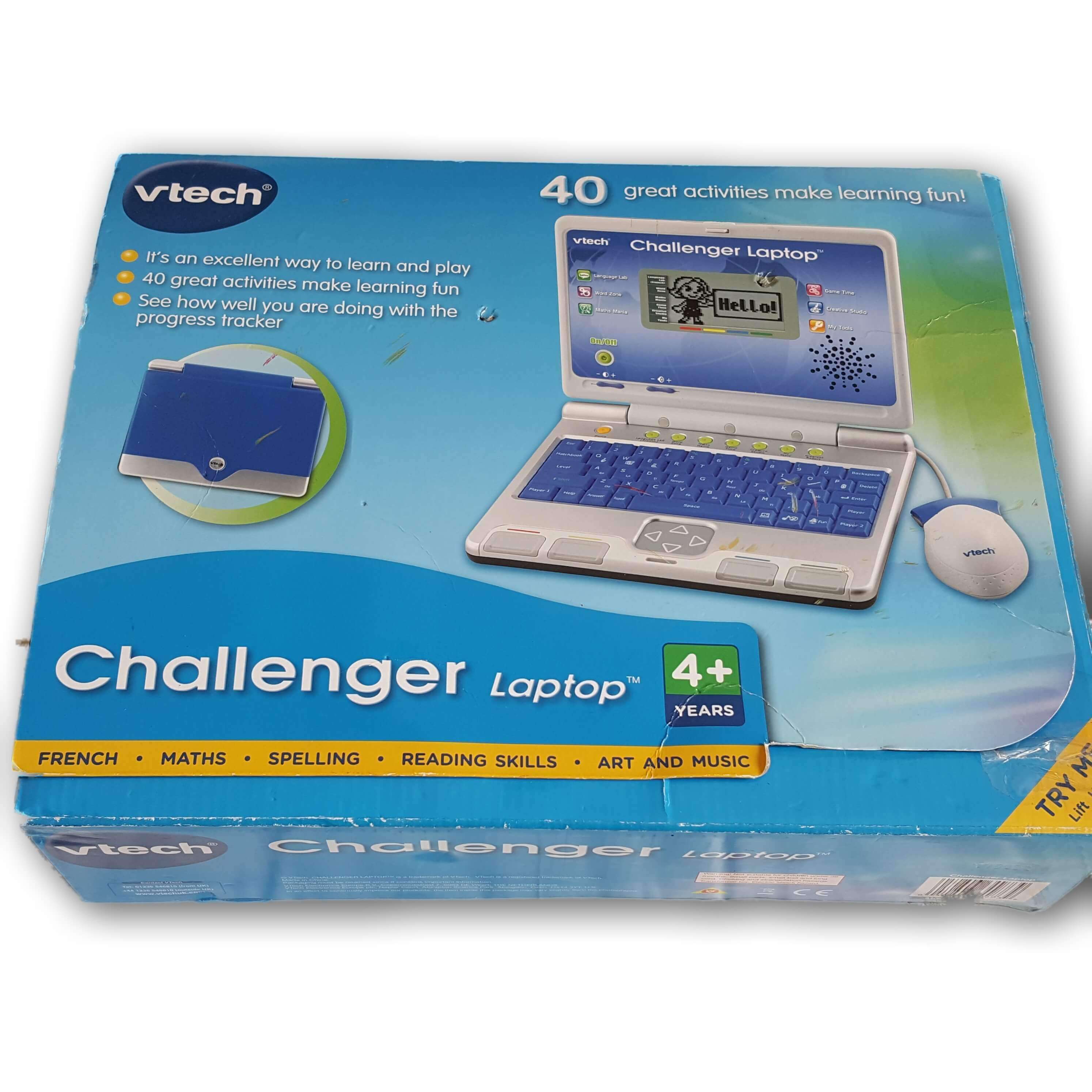 Vtech Challenger Blue Preschool Educational Toy Learning Laptop