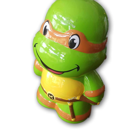 blik Sloppenwijk Dragende cirkel Teenage Mutant Ninja Turtles Michelangelo Mikey Ceramic Piggy Bank Coi –  Toy Chest Pakistan