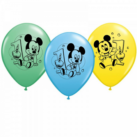 Mickey Mouse 1st Birthday Balloons This Little Party