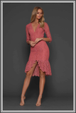 Elle Zeitoune Adele Midi Dress Rose