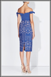 Blue Midi Dress Love Honor