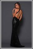 Garrett Gown - Black Sequin