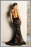 Rihanna Gown - Black / Nude