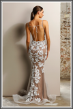 Rihanna Gown - White / Nude