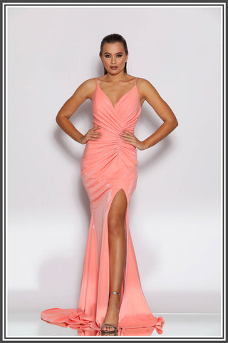 Jadore Carmen Gown in Floss Pink