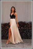 Meghan Gown - Black/Champagne