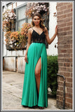 Meghan Gown - Black/Green