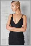 Cornelli Midi Dress - Black