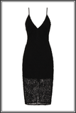 Cornelli Midi Dress - Black