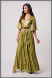 Forever Unique Misse Pleated Maxi - Lime