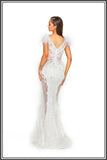 PS1986 White Prom Dress
