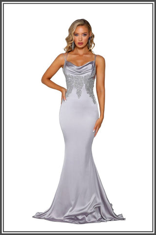 Paloma Gown - Silver