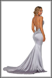 Paloma Silver Prom Dress