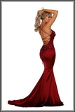 Cara Deep Red Prom Dress