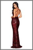 Shanina Plunge Gown - Wine