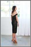 Taylor Dress - Black / Nude