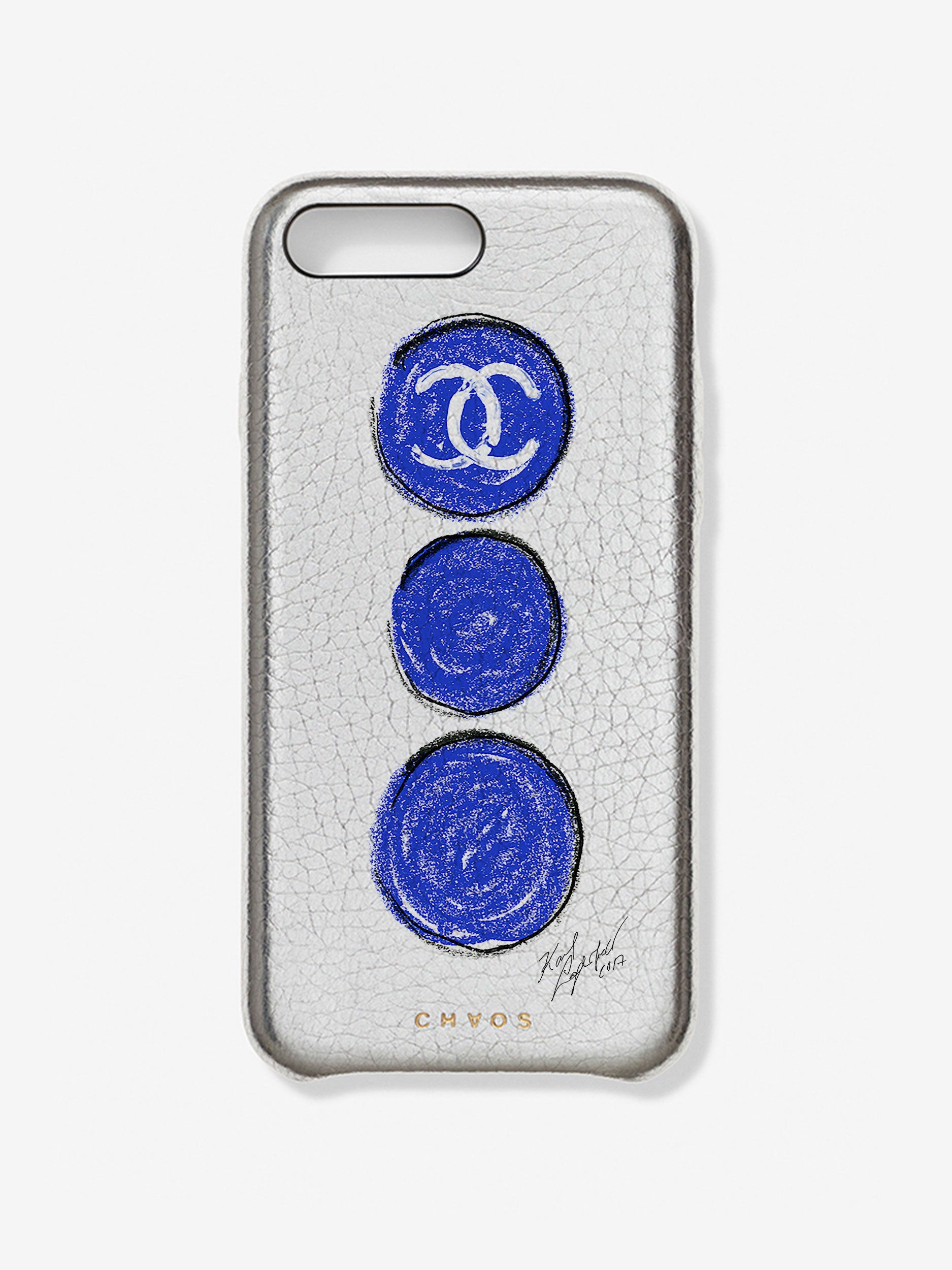 Chaos X Chanel X Colette Silver Iphone Case Phone Case Chaos Club