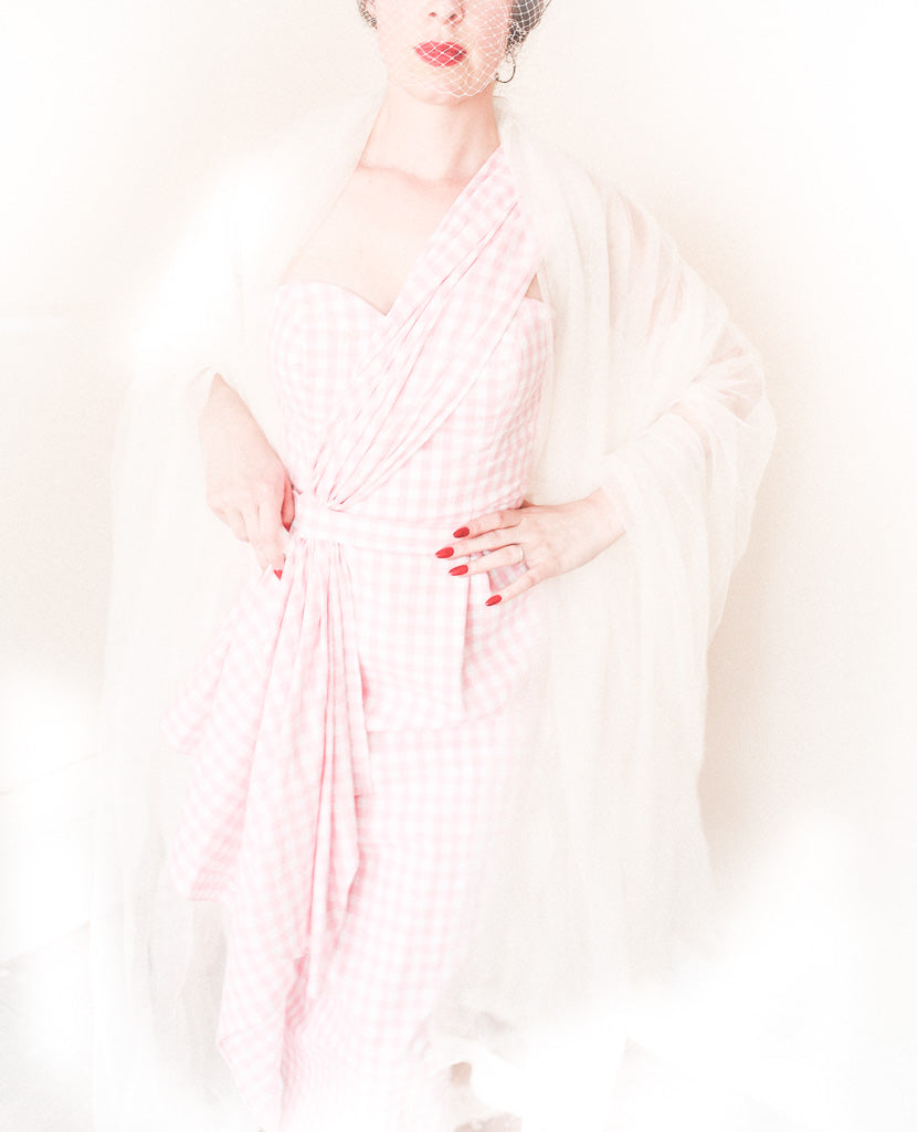 vichy pink dress by alexandra king gingham collection