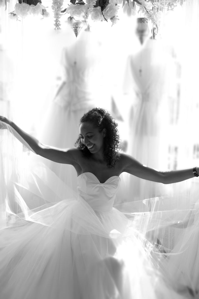 bespoke tulle wedding dress alexandra king