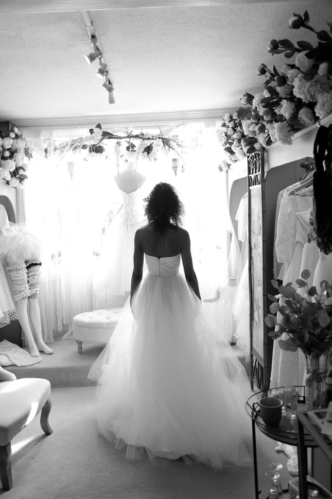 bespoke tulle wedding dress alexandra king